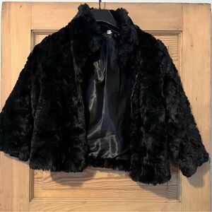 H&M Black Faux Fur Women's Jacket